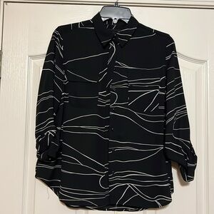 Womens PS button down dress blouse